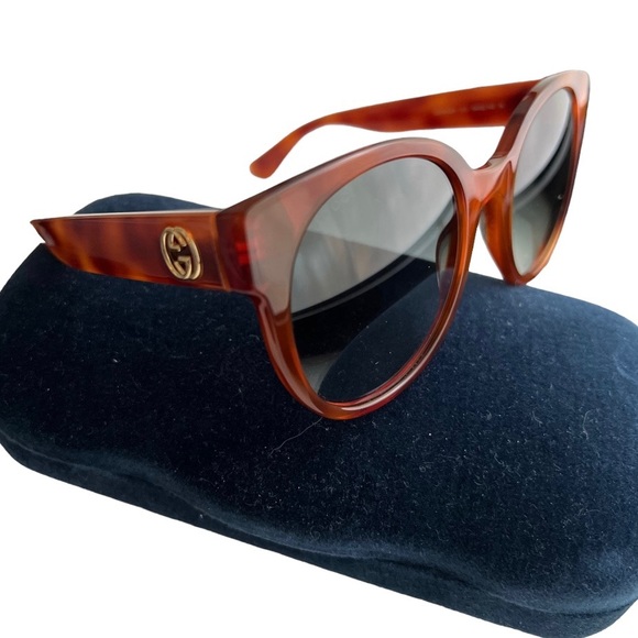NWT GUCCI GG0035SN SUNGLASSES HAVANA TORTOISE 54mm - Picture 4 of 6